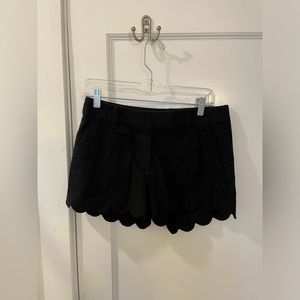 J. Crew Scallop Hem Linen Shorts